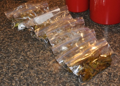 Peppers all bagged up